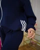 Женский спортивный костюм батал с лампасами SOLINNA Тренд сезона костюм кофта на молнии и брюки польский трикотаж VL-958 Голубой, 50-52 - изображение 2