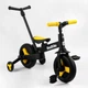 Детский двухколесный велосипед-трансформер Best Trike 58195 колеса PU 10’’ родительская ручка съемные педали Желтый - изображение 9