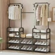 Вешалка напольная стойка для одежды Multi Functional Coat Rack AND 9130 4 органайзер для хранения в прихожую гардеробная система с крючками для сумок и головных уборов металлическая конструкция открытая для верхней одежды - изображение 5