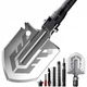 Лопата туристическая Multifunctional Shovel ES-118 складная 10 в 1 с чехлом, мультитул из нержавеющей стали - изображение 7