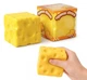 Сквіш антістрес Сир з ароматом Cheese куб 6см 14072 - зображення 1