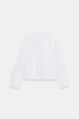 Поплінова блуза з воланами Zara 2011/255 XS Біла (02011255250XS) - изображение 6