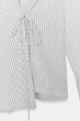 Сорочка в клітинку з бантом Zara 2592/629 L Біла (02592629017L) - изображение 10