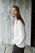 Трикотажний светр із об'ємною текстурою Zara 3471/103 L-XL Білий (03471103250L-XL) - зображення 3