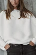 Трикотажний светр із об'ємною текстурою Zara 3471/103 L-XL Білий (03471103250L-XL) - зображення 6