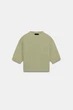 Трикотажний светр з наплічниками Zara 6771/010 L Світло-зелений (06771010526L) - зображення 5