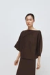 Трикотажний светр з відкладним коміром Zara 2756/141 L Пісочний (02756141700L) - зображення 2