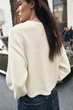 Короткий трикотажний светр Zara 1822/004 L Молочна (01822004712L) - зображення 4