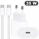 МПЗ для iPhone 17 Pro Max 35W USB-C Power Adapter USB-C to USB-C Cable White - изображение 4
