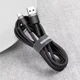 Кабель Baseus Cafule Type-C 3A (1m) gray/black - изображение 5