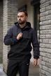 Мужской демисезонный анорак вітровка водостойкий из плащевки с карманом President Intruder S Серый с Черным - изображение 1