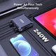 Зарядна станція Ueetop BK-124D 240 Вт, 2×USB-C, 2×USB-A, висувний кабель - изображение 3