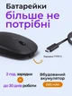 Безпровідна мишка для комп'ютера ПК та ноутбука бездротова Slim Mouse безшумна акумуляторна 2в1 Bluetooth і USB 2.4Hz плоска до ТВ - зображення 2