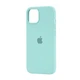 Чехол для iPhone 14 силиконовый Soft-touch Silicone Case Full Size (AA) Sea Blue - изображение 1