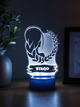 3D ночник LED Virgo Дева/батарейка+220/ Знак зодиака, с акриловой панелью и синей подставкой - изображение 1