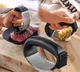 Чесночница универсальная (пресс для чеснока) чеснокодавка с ручкой Arc-Shaped Garlic Press 2 в 1 - изображение 3