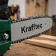 Бензиновая пила KRAFFTEC бензопила цепная для распила древесины заготовки дров обрезки садовых веток 6500 Вт 45 см 58 см3 9500 об мин легкий запуск Smart Start зеленая - изображение 8