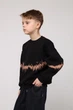 Світшот для хлопчика YUKI чорний 134 ЦБ-00284526 - изображение 3