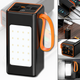 Павербанк Hoco JA88A Power Bank 100000 mAh 22.5W портативний зовнішній акумулятор з LED‑ліхтариком швидка зарядка універсальна батарея для телефону смартфона iPhone Android планшета ноутбука чорний корпус ручка для перенесення - зображення 2