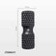 Масажний ролик EasyFit Grid Roller EPP 42 см - зображення 5
