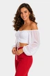 Кофта женская белого цвета Fashion размер 42-44 (217968) - изображение 2