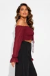 Кофта женская однотонная фиолетового цвета Fashion размер 44 (217742) - изображение 2