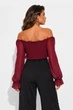 Кофта женская однотонная фиолетового цвета Fashion размер 44 (217742) - изображение 3