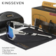 Велосипедные очки KINGSEVEN LS910 с комплектом сменных линз 3 шт и защитой UV400 для велоспорта и бега противоударные поляризационные с черно белой оправой из полимера TR90 для профессиональной защиты зрения при интенсивных тренировках на открытом воздухе - изображение 3
