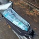 Сумка велосипедная Trizand на багажник с термоизоляцией объем 9 л влагозащитная с плечевым ремнем и светоотражающими элементами для велотуризма и загородных поездок Черная - изображение 9