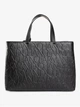 Сумка жіноча Armani Exchange шопер тоут крос-боді через плече чорна з фактурним тисненням - изображение 3