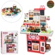 Велика дитяча кухня Kitchen WD-8824 висота 100 см , 69 предметів , з парою та циркуляцією води, світло звук - зображення 2