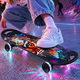 Скейтборд пластиковый со светящимися колесами Тигр SP-Sport 8934 размер 72х20см нагрузка до 80кг - зображення 8