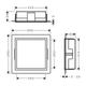 Настенная ниша со встроенной рамой 30х30х10см HANSGROHE UNIVERSAL CIRCULAR 56097340, шлифованный чёрный хром - изображение 2