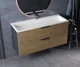 Тумба подвесная Status Juna 120 Дуб, с умывальником Aria Low 120 - изображение 5