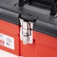 Ящик для инструментов Intertool 13 дюймов пластиковый с металлическими замками и съемным лотком для хранения ручного инструмента и крепежей удобный органайзер для гаража мастерской или автомобиля - изображение 3