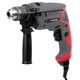 Дрель ударная Intertool 550 Вт мощный инструмент с металлическим редуктором и ключевым патроном 13 мм для точного сверления металла бетона кирпича с дополнительной рукояткой и ограничителем глубины сверления - изображение 7