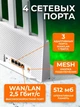 Wi-Fi роутер Xiaomi BE5000 Wi-Fi 7 5011 Мбит сек 5 антенн Mesh 272 мм для быстрого интернета онлайн игр и умного дома с поддержкой 2.5 Гбит порта и процессором Airoha - изображение 8