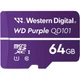 Карта памяти WD QD101 microSDXC 64GB Class 10 UHS-I U1 V10 (R-100 MB/s) Purple (WDD064G1P0C) [174208] - изображение 1