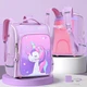 Школьный ортопедический детский рюкзак для девушек Unicorn Magical Time Единорог 3D для девочки в школу 1-4 класс розово-фиолетовы - изображение 2
