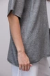 В'язана кофта oversize з коротким рукавом - сірий колір, ONE SIZE - зображення 4