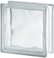 Стеклоблок бесцветный "Волна" матовый с 1-ой стороны Clear Wave Sahara 1S 1919/8 - изображение 1