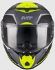 Шолом MT Thunder 4 R SV Wind Tunnel, M, Чорний матовий/Жовтий (3080519) - изображение 3