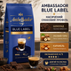 Кофе в зернах Ambassador Blue Label 1010 г зерновой арабика робуста купаж темной обжарки для эспрессо кофемашины капучино латте молочных напитков заваривания шоколад орех карамель - изображение 1
