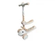 Детский самокат 2в1 с сиденьем Kidwell 616 Dino / Трехколесный самокат-беговел с LED-колесами beige - изображение 1