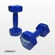 Гантель EasyFit 5 кг 1 шт з вініловим покриттям синя цільна лита нерозбірна для фітнесу (YL5-0BL) - зображення 3