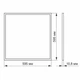 LED панель VIDEX 40W 6200K матова (VL-P406W) - изображение 4