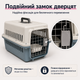 Переноска для котів і собак до 12 кг 48×32×30 см — вентильована, з підвісною мискою та м’яким внутрішнім вкладишем KT8002012 - зображення 6