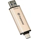 USB флеш накопитель Transcend 512GB JetFlash 930C Gold-Black USB 3.2/Type-C - изображение 3