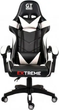 Комп'ютерне крісло EXTREME R-26 Чорно-білий для геймерів та роботи - изображение 2