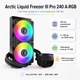 Система рідинного охолодження Arctic Liquid Freezer III Pro 240 A-RGB 4-pin 2x120 мм Чорний (ACFRE00182A) - зображення 2